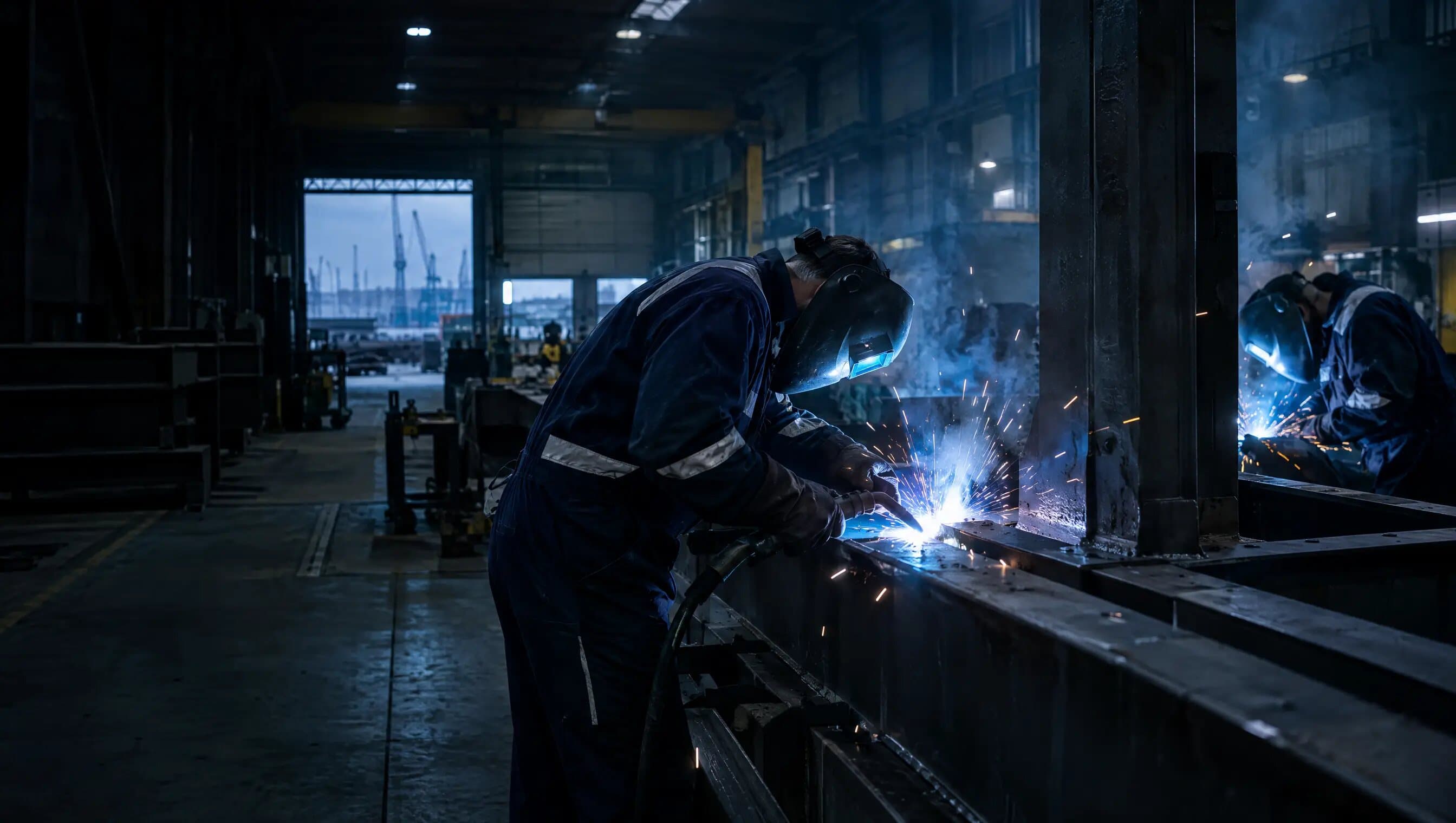 Lassers in industriële omgeving